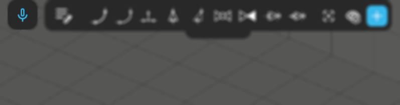 интерфейс микрофона(темная тема)